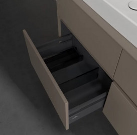Тумба під раковину Villeroy & Boch Collaro 120х50 см із підсвічуванням ДСП трюфель сірий C082B0VG