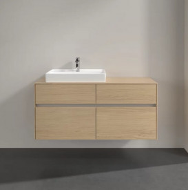 Тумба под раковину Villeroy & Boch Collaro 120х50 см с подсветкой ДСП северный дуб C082B0VJ