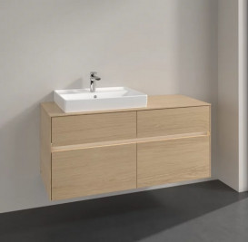 Тумба под раковину Villeroy & Boch Collaro 120х50 см с подсветкой ДСП северный дуб C082B0VJ