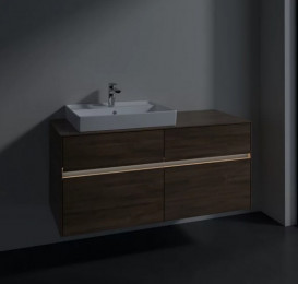Тумба под раковину Villeroy & Boch Collaro 120х50 см с подсветкой ДСП дуб аризона C082B0VH