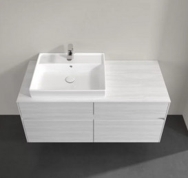 Тумба під раковину Villeroy & Boch Collaro 120х50 см із підсвічуванням ДСП біле дерево C082B0E8