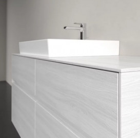 Тумба під раковину Villeroy & Boch Collaro 120х50 см із підсвічуванням ДСП біле дерево C082B0E8