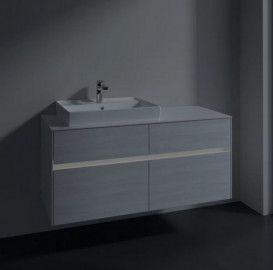 Тумба під раковину Villeroy & Boch Collaro 120х50 см із підсвічуванням ДСП біле дерево C082B0E8