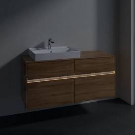 Тумба под раковину Villeroy & Boch Collaro 120х50 см с подсветкой ДСП дуб канзас C082B0RH