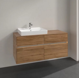 Тумба под раковину Villeroy & Boch Collaro 120х50 см с подсветкой ДСП дуб канзас C082B0RH