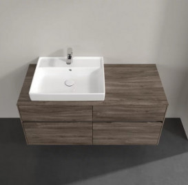 Тумба под раковину Villeroy & Boch Collaro 120х50 см с подсветкой ДСП каменный дуб C082B0RK