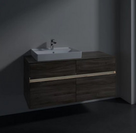 Тумба под раковину Villeroy & Boch Collaro 120х50 см с подсветкой ДСП каменный дуб C082B0RK