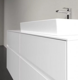 Тумба під раковину Villeroy & Boch Collaro 120х50 см з підсвічуванням МДФ глянсовий білий C083B0DH