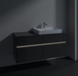 Тумба под раковину Villeroy & Boch Collaro 120х50 см с подсветкой МДФ глянцевый серый C083B0FP