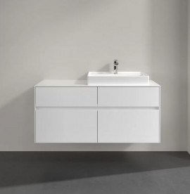 Тумба под раковину Villeroy & Boch Collaro 120х50 см с подсветкой ДСП матовый белый C083B0MS