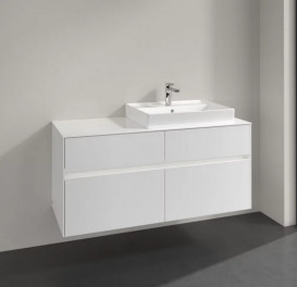 Тумба под раковину Villeroy & Boch Collaro 120х50 см с подсветкой ДСП матовый белый C083B0MS