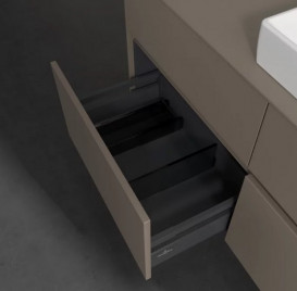 Тумба под раковину Villeroy & Boch Collaro 120х50 см с подсветкой ДСП трюфель серый C083B0VG