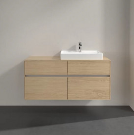 Тумба под раковину Villeroy & Boch Collaro 120х50 см с подсветкой ДСП северный дуб C083B0VJ