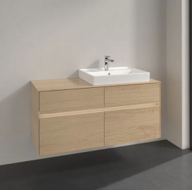 Тумба под раковину Villeroy & Boch Collaro 120х50 см с подсветкой ДСП северный дуб C083B0VJ