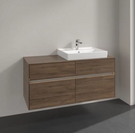 Тумба под раковину Villeroy & Boch Collaro 120х50 см с подсветкой ДСП дуб аризона C083B0VH