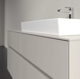 Тумба под раковину Villeroy & Boch Collaro 120х50 см с подсветкой ДСП мягкий серый C083B0VK