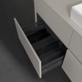 Тумба под раковину Villeroy & Boch Collaro 120х50 см с подсветкой ДСП мягкий серый C083B0VK