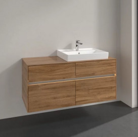 Тумба под раковину Villeroy & Boch Collaro 120х50 см с подсветкой ДСП дуб канзас C083B0RH