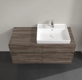 Тумба под раковину Villeroy & Boch Collaro 120х50 см с подсветкой ДСП каменный дуб C083B0RK