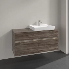 Тумба под раковину Villeroy & Boch Collaro 120х50 см с подсветкой ДСП каменный дуб C083B0RK