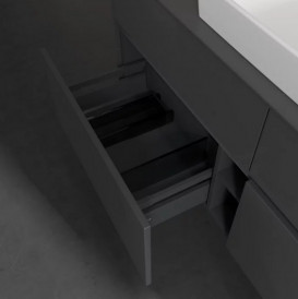 Тумба под раковину Villeroy & Boch Collaro 140х50 см с подсветкой МДФ глянцевый серый C084B0FP