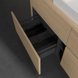 Тумба под раковину Villeroy & Boch Collaro 140х50 см с подсветкой ДСП северный дуб C084B0VJ