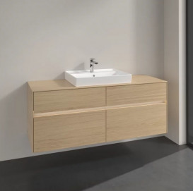 Тумба под раковину Villeroy & Boch Collaro 140х50 см с подсветкой ДСП северный дуб C084B0VJ