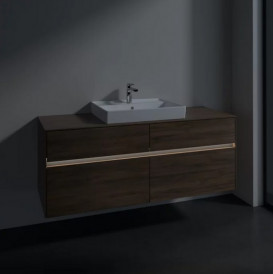Тумба под раковину Villeroy & Boch Collaro 140х50 см с подсветкой ДСП дуб аризона C084B0VH