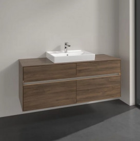 Тумба под раковину Villeroy & Boch Collaro 140х50 см с подсветкой ДСП дуб аризона C084B0VH