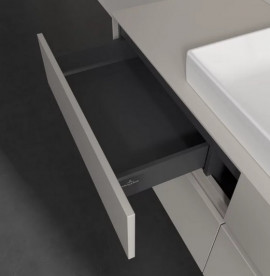 Тумба під раковину Villeroy & Boch Collaro 140х50 см із підсвічуванням ДСП м'який сірий C084B0VK