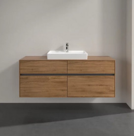 Тумба под раковину Villeroy & Boch Collaro 140х50 см с подсветкой ДСП дуб канзас C084B0RH