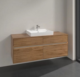 Тумба под раковину Villeroy & Boch Collaro 140х50 см с подсветкой ДСП дуб канзас C084B0RH