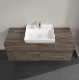 Тумба под раковину Villeroy & Boch Collaro 140х50 см с подсветкой ДСП каменный дуб C084B0RK