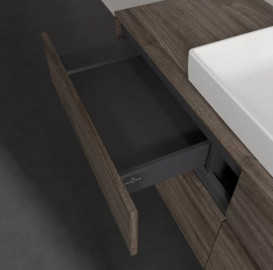 Тумба под раковину Villeroy & Boch Collaro 140х50 см с подсветкой ДСП каменный дуб C084B0RK