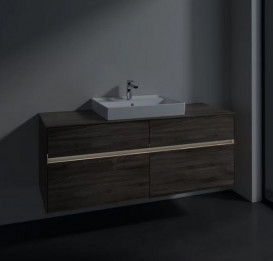 Тумба под раковину Villeroy & Boch Collaro 140х50 см с подсветкой ДСП каменный дуб C084B0RK