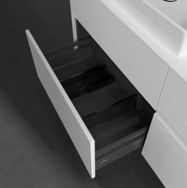 Тумба под раковину Villeroy & Boch Collaro 140х50 см с подсветкой МДФ глянцевый белый C085B0DH