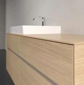 Тумба под раковину Villeroy & Boch Collaro 140х50 см с подсветкой ДСП северный дуб C085B0VJ