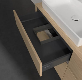 Тумба под раковину Villeroy & Boch Collaro 140х50 см с подсветкой ДСП северный дуб C085B0VJ