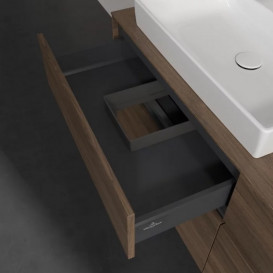 Тумба под раковину Villeroy & Boch Collaro 140х50 см с подсветкой ДСП дуб аризона C085B0VH