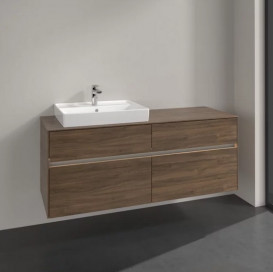 Тумба под раковину Villeroy & Boch Collaro 140х50 см с подсветкой ДСП дуб аризона C085B0VH