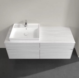 Тумба під раковину Villeroy & Boch Collaro 140х50 см із підсвічуванням ДСП біле дерево C085B0E8