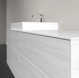 Тумба під раковину Villeroy & Boch Collaro 140х50 см із підсвічуванням ДСП біле дерево C085B0E8