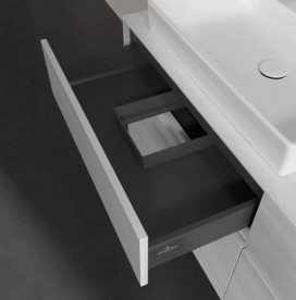 Тумба під раковину Villeroy & Boch Collaro 140х50 см із підсвічуванням ДСП біле дерево C085B0E8