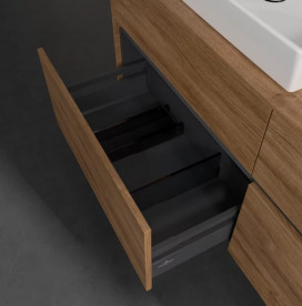 Тумба под раковину Villeroy & Boch Collaro 140х50 см с подсветкой ДСП дуб канзас C085B0RH