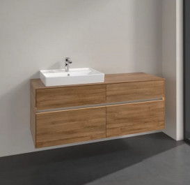 Тумба под раковину Villeroy & Boch Collaro 140х50 см с подсветкой ДСП дуб канзас C085B0RH