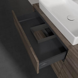 Тумба под раковину Villeroy & Boch Collaro 140х50 см с подсветкой ДСП каменный дуб C085B0RK