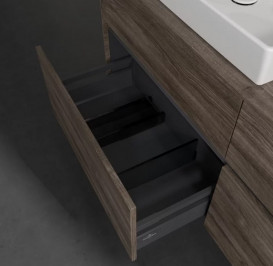 Тумба под раковину Villeroy & Boch Collaro 140х50 см с подсветкой ДСП каменный дуб C085B0RK