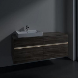 Тумба под раковину Villeroy & Boch Collaro 140х50 см с подсветкой ДСП каменный дуб C085B0RK