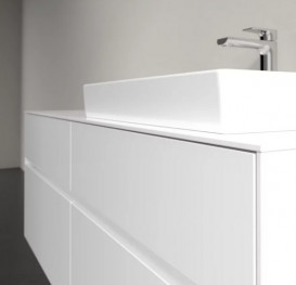 Тумба под раковину Villeroy & Boch Collaro 140х50 см с подсветкой ДСП матовый белый C086B0MS