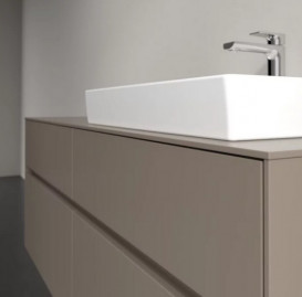 Тумба під раковину Villeroy & Boch Collaro 140х50 см із підсвічуванням ДСП трюфель сірий C086B0VG